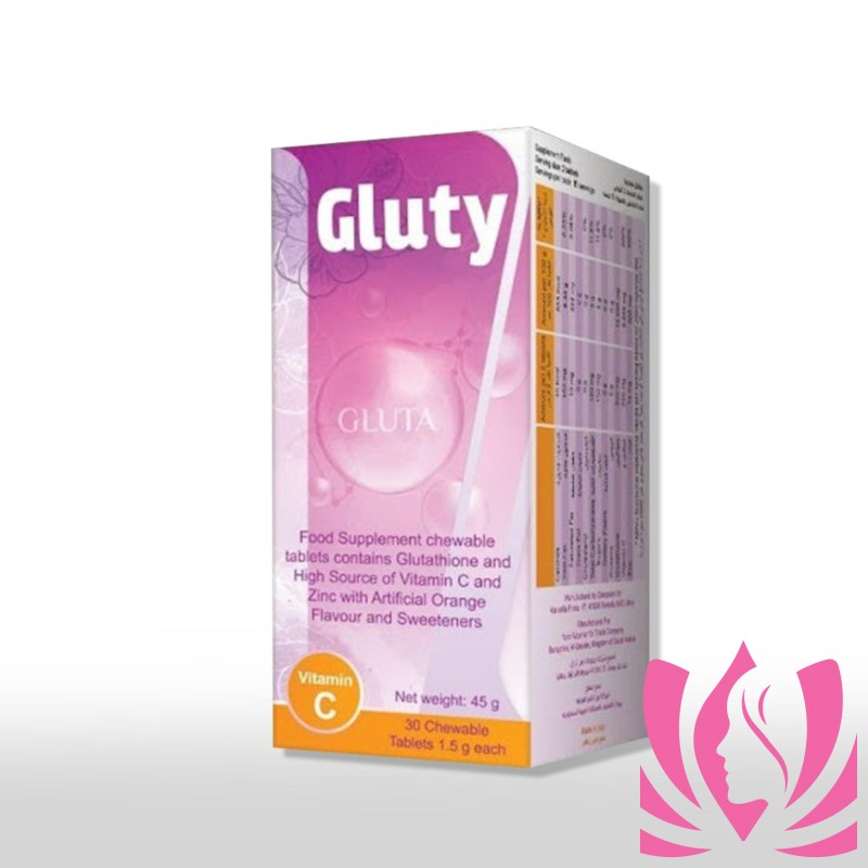 جلوتى جلوتاثيون مضاد للاكسدة و المبيض للون كامل الجسم يعرف أيضا باسم GLUTY GLUTATHIONE ANTIOXIDANT