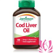 جاميسون زيت كبد سمك القد 100 كبسولة Jamieson Cod Liver Oil