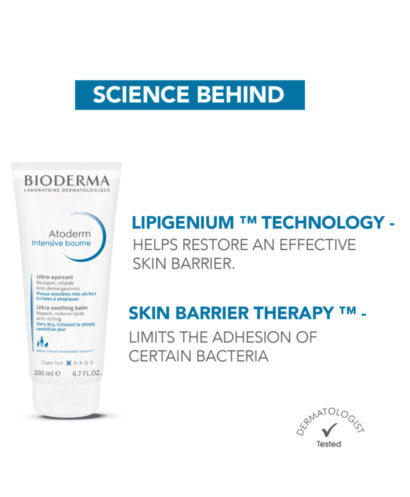 ⁦بيوديرما اتوديرم بلسم مركز مرطب للبشرة شديدة الجفاف Bioderma⁩ - الصورة ⁦2⁩