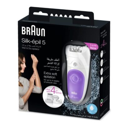 braun silk epil legs body wet dry epilator 5 541 with 4 extra attached 0