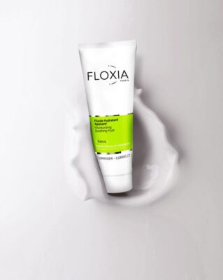 FLOXIA سائل مرطب ومهدئ للبشرة الجافة، يعمل على ترطيب البشرة بعمق لمدة طويلة،