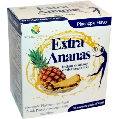 Extra Ananas مكمل غذائي طبيعي لدعم الصحة العامة و زيادة معدلات الايض و حرق الدهون تساعد علي الوصول للوزن المثالي و تساعد علي سد الشهية