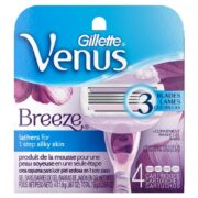 gillette blade venus breeze 4 pcs 0