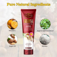 aichun beaut vitamin c argan oil cleansing exfoliating face wash gel 1