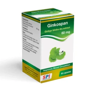 GINKOSPAN جنكوسبان مكمل غذائي لتنشيط الدورة الدموية 60 كبسول