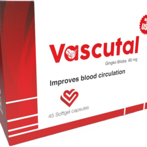 Vascutal فاسكوتال مكمل غذائي غني بنبات الجنكة 45 كبسوله