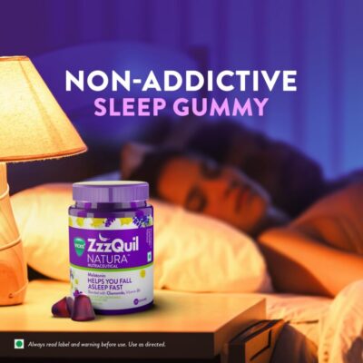 ZzzQuil زززيكويل ناتورا ميلاتونين مكمل غذائي طبيعي يساعد على النوم وتحسين جودة النوم. من خلال تحفيز إنتاج الجسم للميلاتونين،الذي ينظم دورة النوم والاستيقاظ