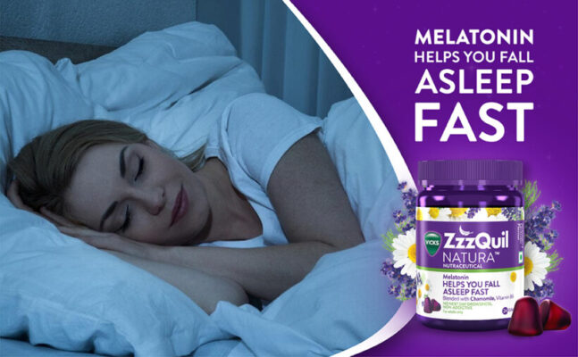 ZzzQuil زززيكويل ناتورا ميلاتونين مكمل غذائي طبيعي يساعد على النوم وتحسين جودة النوم. 