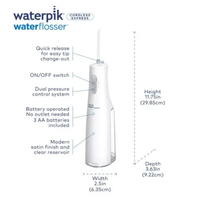 ⁦الخيط المائي وتربيك لتنظيف الاسنان WATERPIK WATERFLOSSER⁩ - الصورة ⁦4⁩