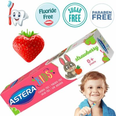 ASTERA استيرا معجون أسنان للأطفال و المواليد بالفراولة