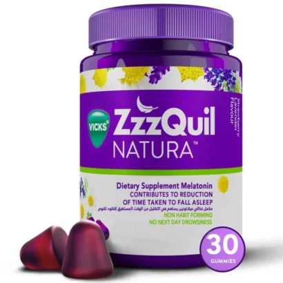 zzzquil زززيكويل ناتورا ميلاتونين للمضغ 30 natura melatonin